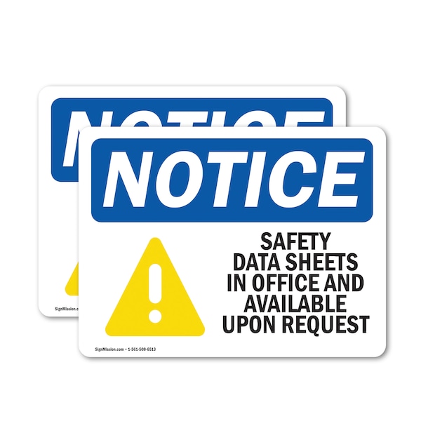 Signmission 7 in Height, 10 in Width, Vinyl Decal, Rectangle OS-2PACK-NS-D-710-L-18141 - main